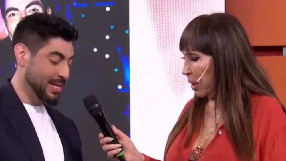 Facundo Moyano con Moria Casán.&nbsp;