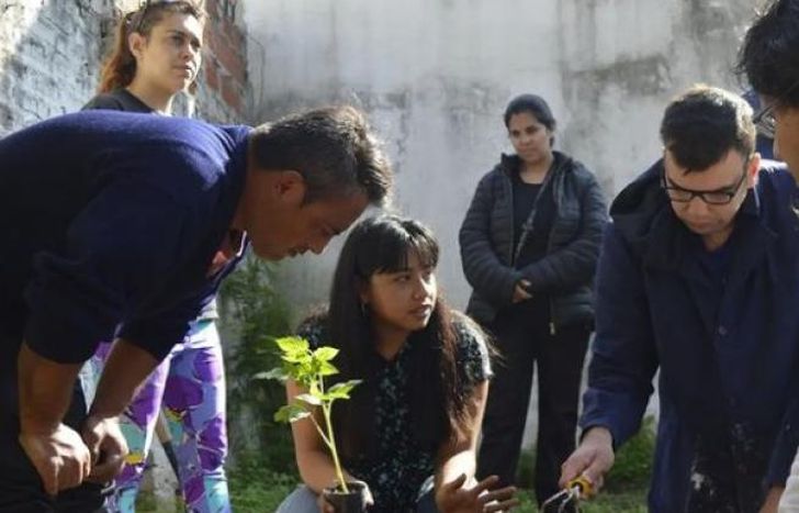 Crean huertas agroecológicas en instituciones de todos los barrios de Lomas.