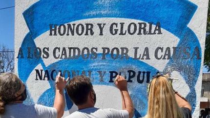 El homenaje, en la Plaza Héctor Lencina.