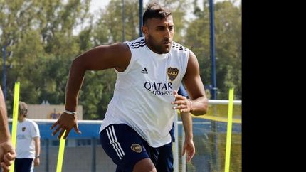 Ramón Ábila había encendido las alarmas en Boca luego de sufrir una lesión en el tobillo izquierdo