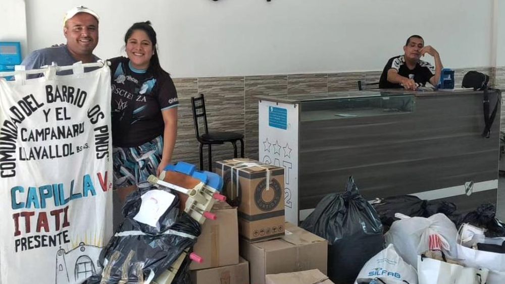 Gracias a la colaboración de socios, hinchas y vecinos.