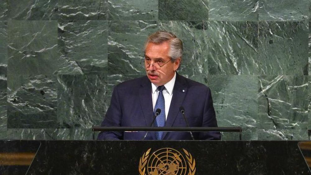 En la ONU, Alberto Fernández habló del atentado a Cristina Kirchner.
