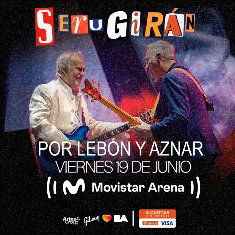 David Lebón y Pedro Aznar reviven a Serú Girán. 