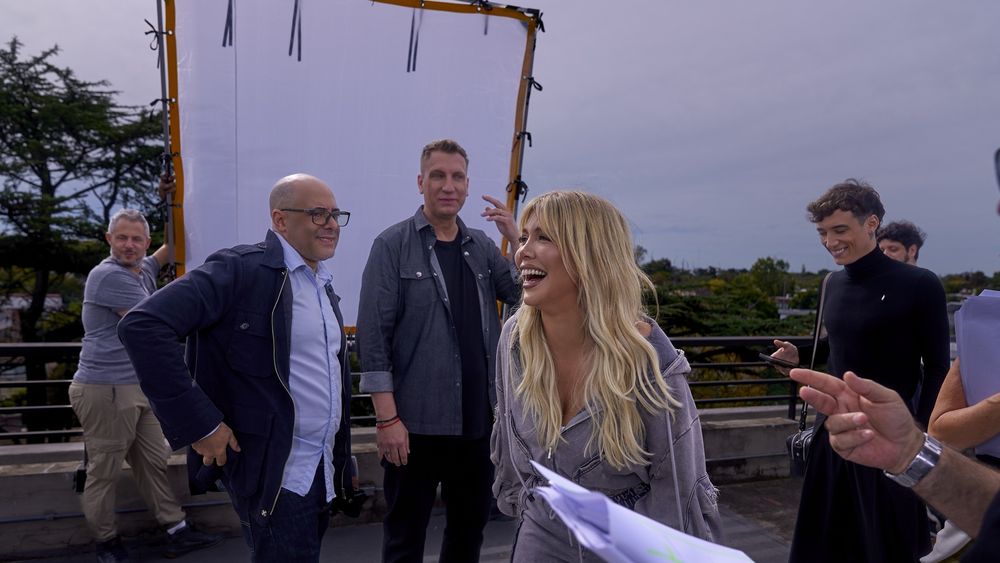 Wanda Nara y Maxi López, en pleno rodaje. Wanda Nara y Maxi López, en pleno rodaje.