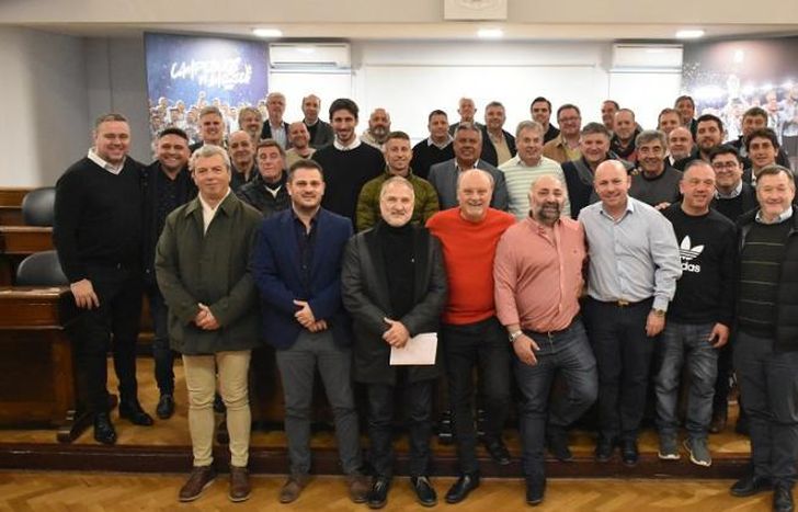 Los representantes de los clubes de la Primera Nacional.