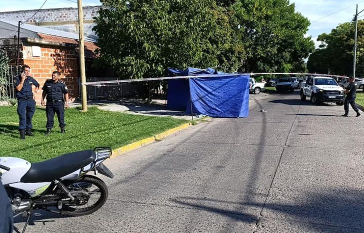 El lugar donde el policía mató a los dos jóvenes.