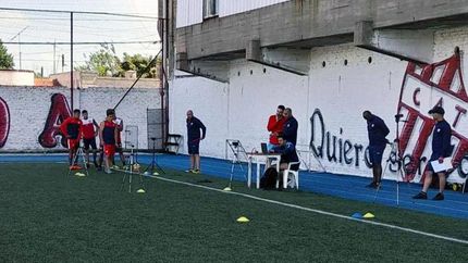Los jugadores trabajaron la parte física.