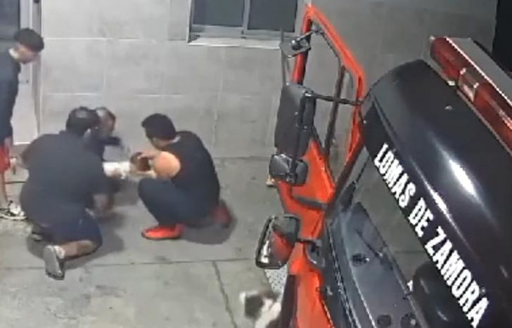El dramático momento quedó filmado.