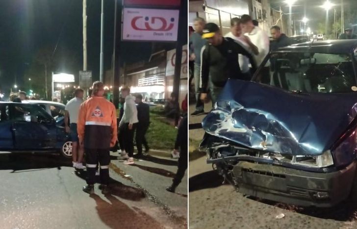 Los conductores pudieron salir por sus propios medios y no presentaban heridas.