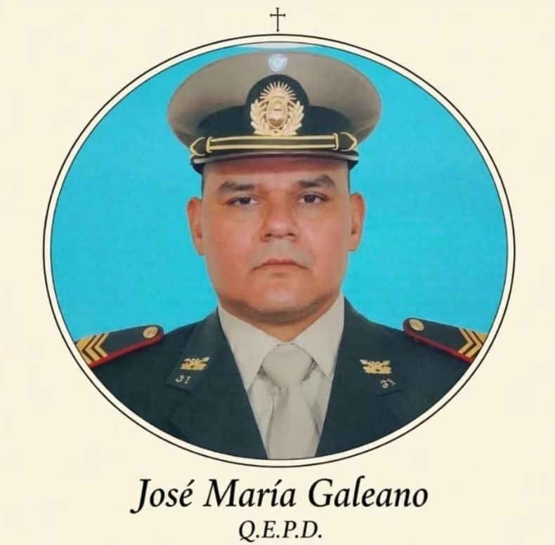 Jos&eacute; Mar&iacute;a Galeano, el gendarme fallecido.
