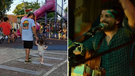 Cristian, vecino de Banfield, es amante de la música. Hoy, disfruta esa pasión junto a su amor por la paternidad.