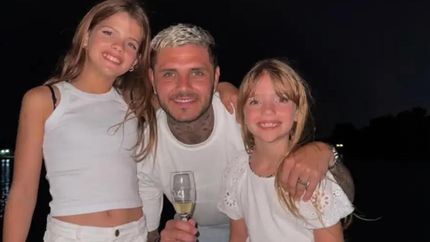 Diario La Unión | Mauro Icardi con sus hijas Isabella y Francesca.