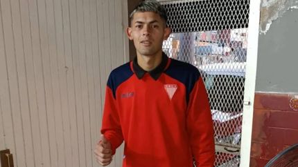Enzo Delgado jugaba al futbal en Los Andes.