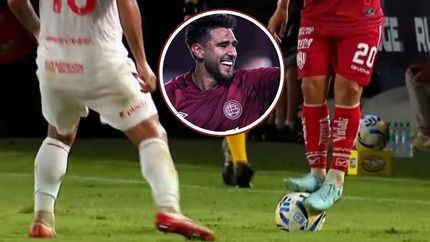 Eduardo Salvio, clarito y al pie.