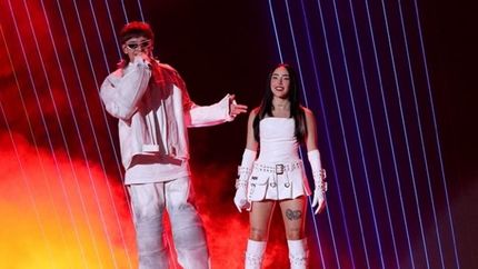 Juntos en el escenario.