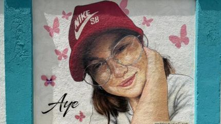 Inauguraron un mural en homenaje a Ayelén Delgado en Temperley.