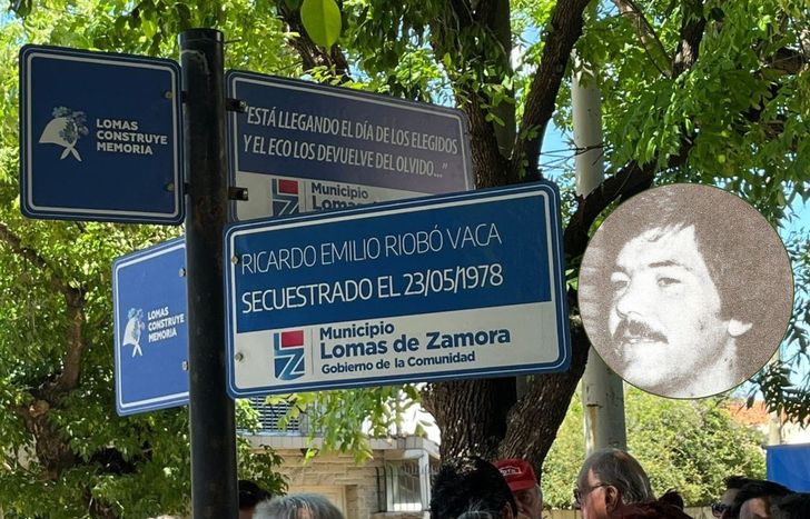 Ricardo Emilio Riobó tiene su esquina por la memoria en Lomas.