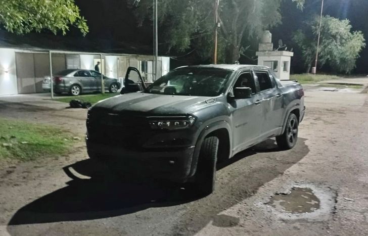 La camioneta fue incautada por la Policía.