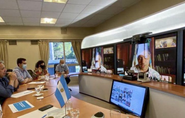 Fernández llevó adelante un encuentro virtual con gobernadores.
