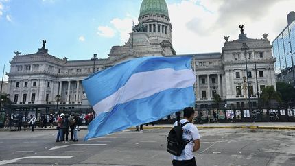 Una postal del paro nacional impulsado por la CGT contra la reforma laboral.