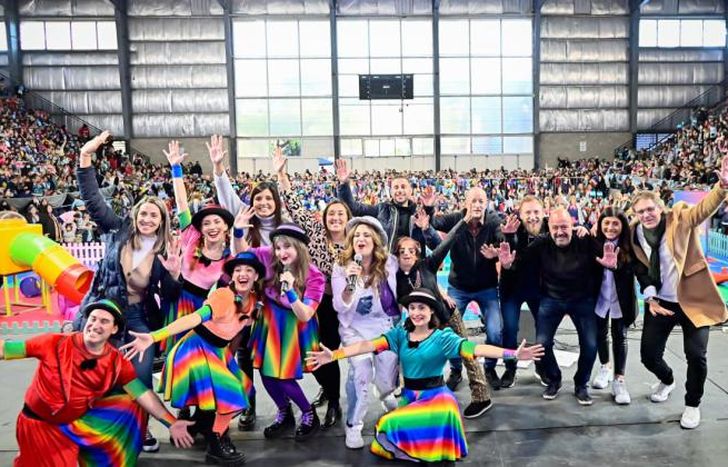 En el Microestadio hubo diferentes propuestas recreativas.