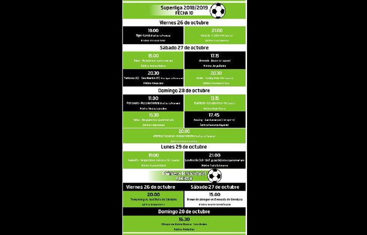 Árbitros para el fin de semana