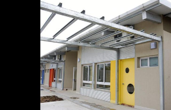 Así se encuentra uno de los nuevos edificios de nivel inicial.