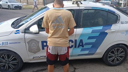El prófugo detenido por la Policía.