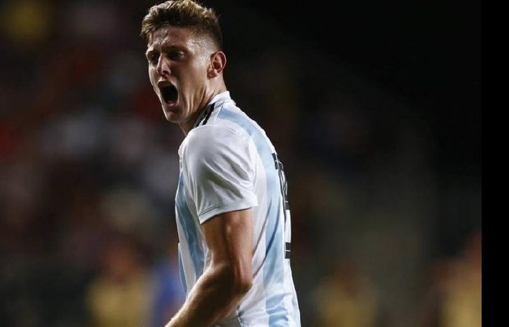 Adolfo Gaich fue el autor de los dos goles argentinos en el triunfo ante Venezuela.