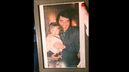 cande y su foto con sandro