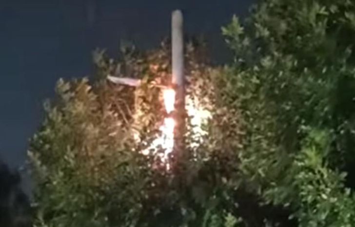 El incendio ocurrió en la noche del lunes.