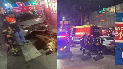 El violento choque ocurrió en el límite de Banfield y Lomas.