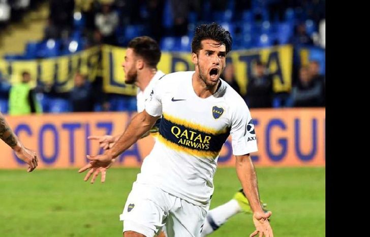 Mas festeja su gol. Fue clave para cantar victoria en Mendoza.