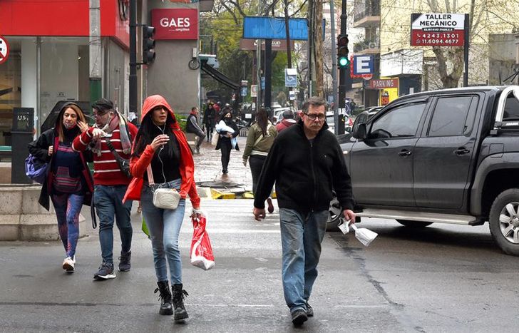 Hoy la llovizna fue constante.