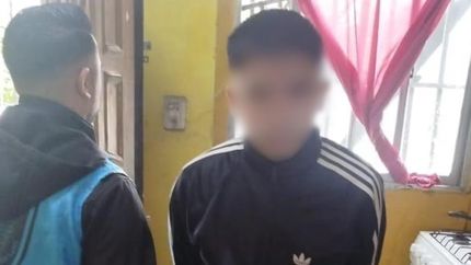 El momento de la detención.