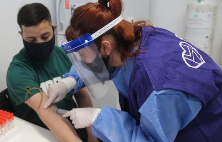 Operativo en la Unidad Sanitaria Finochietto.