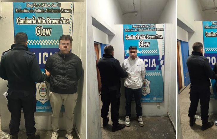 La Policía realizó un rápido operativo en busca de los sospechosos.