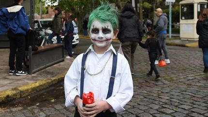 El guasón no se quiso perder el evento.