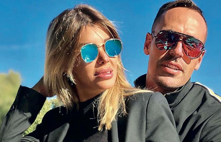 Charlotte Caniggia y su novio.