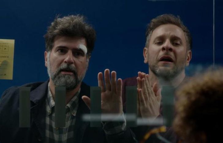 Los protagonistas, en escena.