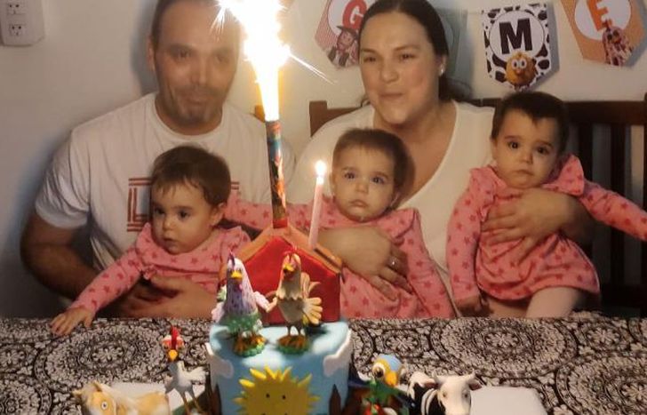 Un día muy especial para la familia de las nenas.