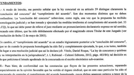 Los Andes puso fin al Concurso Preventivo. Los Andes puso fin al Concurso Preventivo.