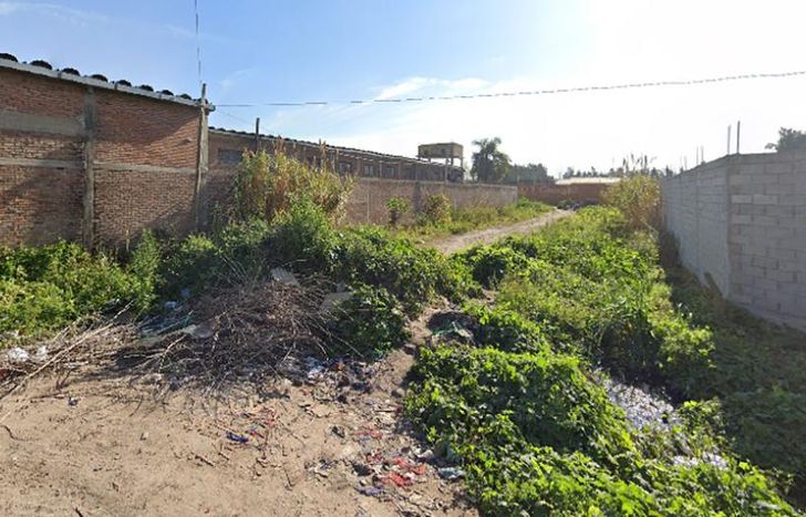 El descampado donde fue hallado el cuerpo, en 9 de Abril.