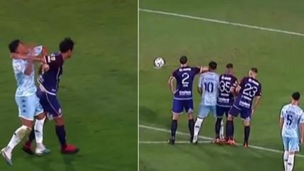 Canale y Lema vieron la roja ante La Academia.
