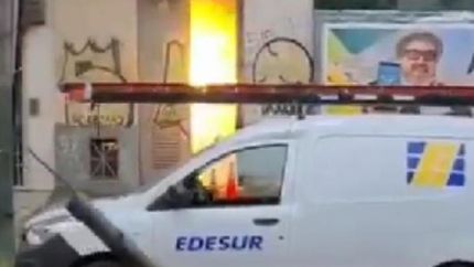 El video muestra el momento del incendio.