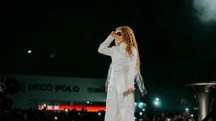 Shakira dio su primer show en la Argentina.