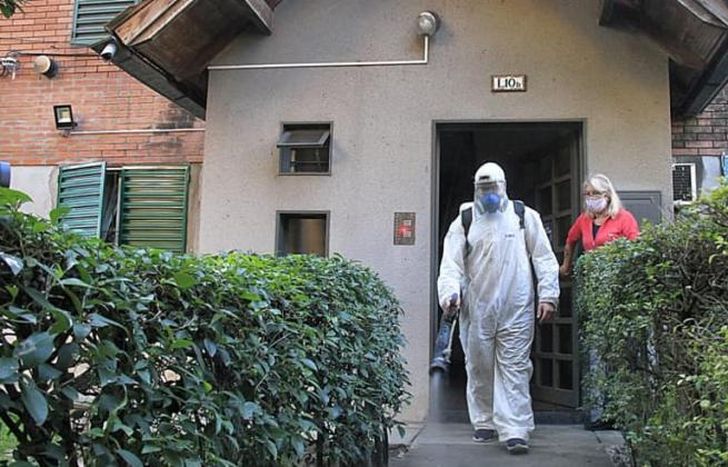 Siguen los operativos de desinfección.