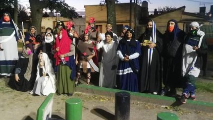 El año pasado también realizaron la misma jornada religiosa.