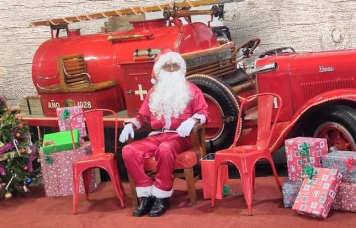 Todo listo para recibir una visita muy esperada por los más chicos.