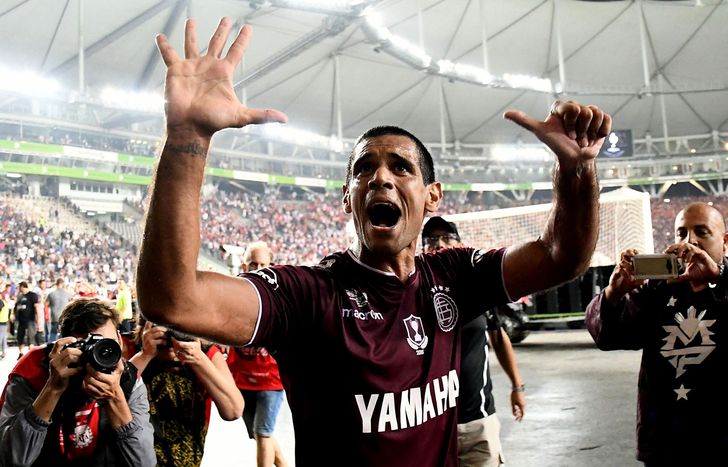 José Sand es el máximo goleador de la historia de Lanús.